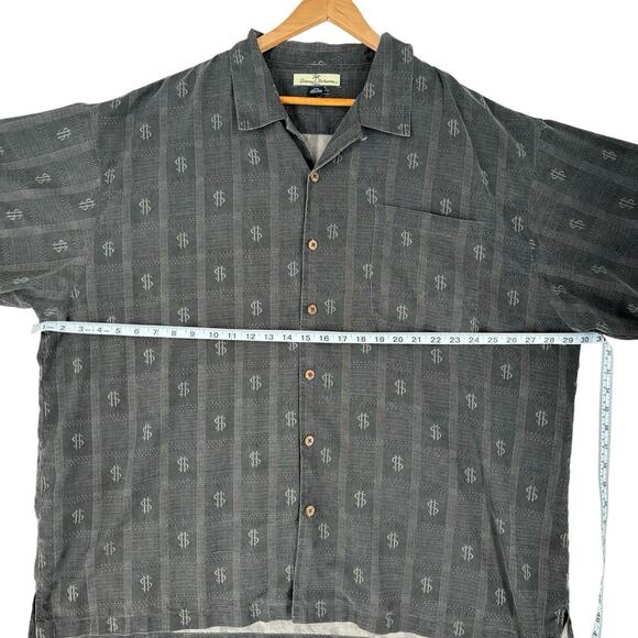 Tommy Bahama Mens 100% Silk "Relax, It's Only Money" Short Sleeve Shirt Size XXL - Picture 3 of 6